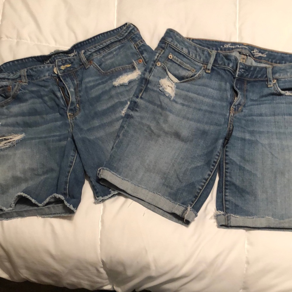 2 Pair of Size 12 American Eagle Denim shorts.
